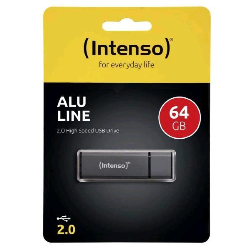 Intenso Alu Line - Chiavetta USB - 64 GB - USB 2.0 - antracite